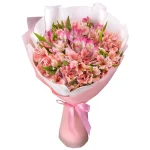 15 розовых альстромерий