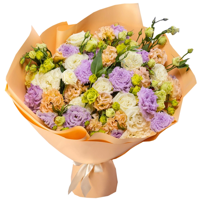 Букет из 35 нежных эустом